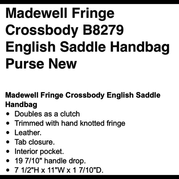 Madewell Fringe Crossbody - Picture 10 of 10